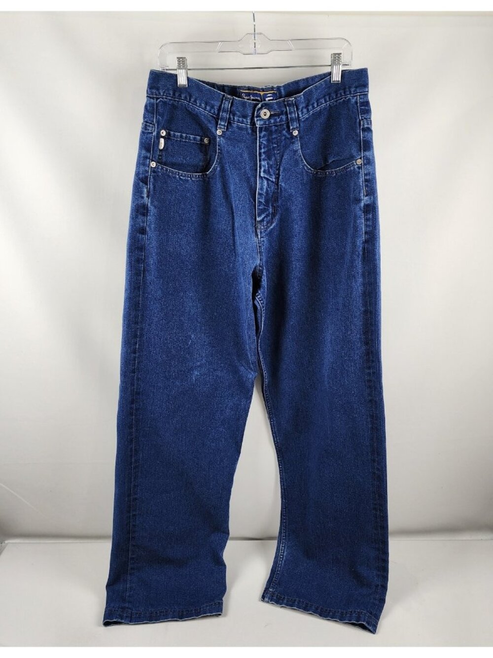 Pepe Jeans Mens 34x32 Blue London Baggy Y2K Skater Denim Jeans